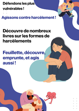 Jaune et Nuances de Gris Photo Anti-harcèlement Scolaire Affiche.png